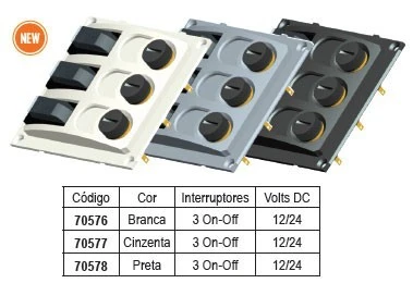 Base p/ quadro eléctrico, c/ interruptor e fusível, preto Base p/ quadro eléctrico, c/ interruptor e fusível, preto