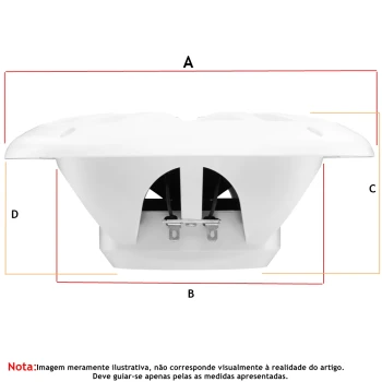 Par de Colunas Marítimas Estanques - 100W