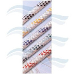 Cabo adriça 8mm branco/ vermelho