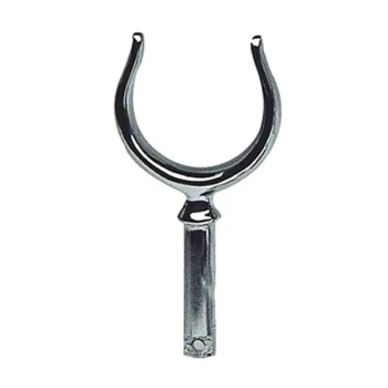 Forqueta em Latão Cromado Ø 60 Veio 13,5mm Altura 38mm
