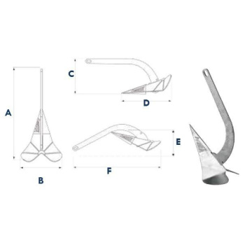 Âncora Kobra 2 Fixa 25 M 35Kg