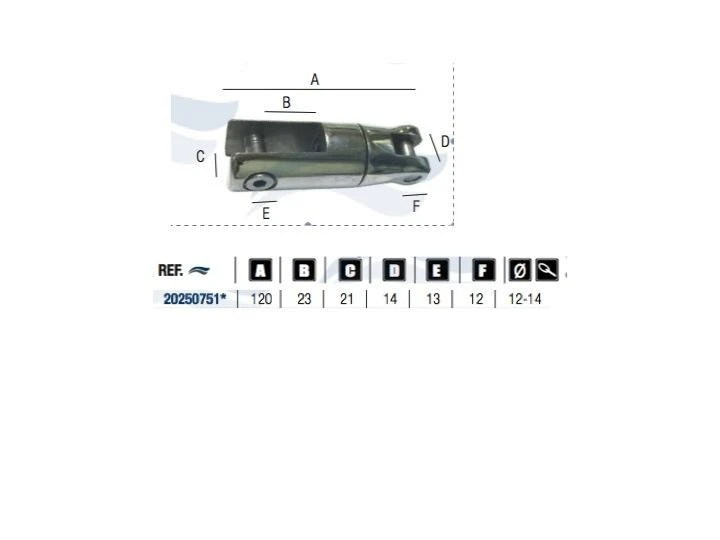 Conector ancora/ corrente 12-14mm Conector ancora/ corrente 12-14mm