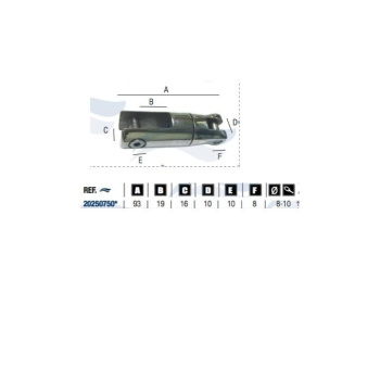 Conector para ancora/ corrente 8-10mm