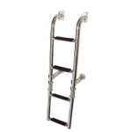 Escada articulada aço inox 316, 2+2 degraus, 165x760mm