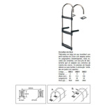 Escadas em inox -3 degraus