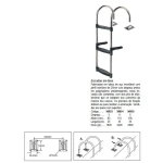 Escadas em inox -3 degraus