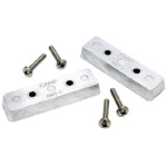 Anodo placa trim com parafusos