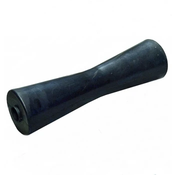 Rolete quilha ligueiramente curvado para atrelados, preto, 30cm
