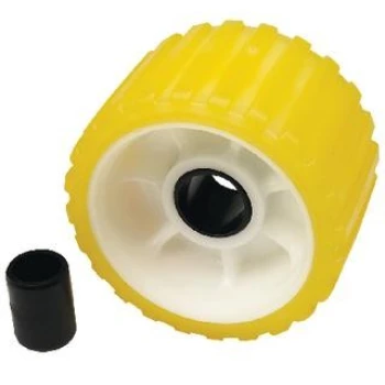 Rolete Amarelo Estriado 146mm X 28mm - Seachoice