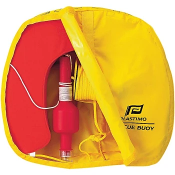 Kit de Bóia Ferradura com Capa Amarela Luz Flut. e Cabo Retenida