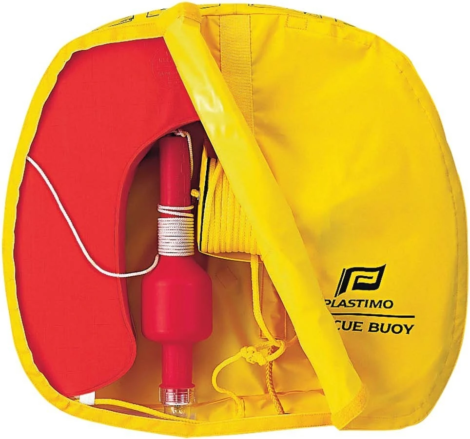 Kit de Bóia Ferradura com Capa Branca Luz Flut. e Cabo Retenida Kit de Bóia Ferradura com Capa Branca Luz Flut. e Cabo Retenida