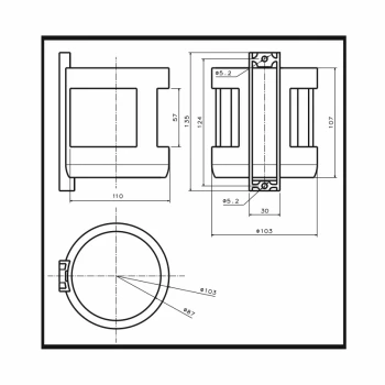 Suporte para luz flutuante - Plástico