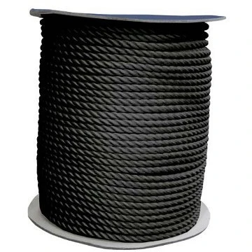 Rolo cabo ancora 100m preto 20 mm Rolo cabo ancora 100m preto 20 mm