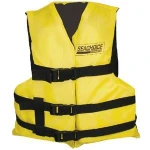 Colete salva-vidas Multiusos Negro/Amarelo Adulto + 41Kg - Seachoice