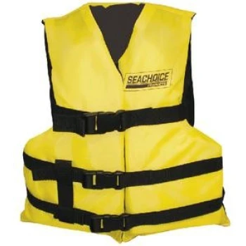 Colete salva-vidas Multiusos Negro/Amarelo Adulto + 41Kg - Seachoice