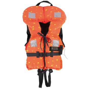 Auxiliar de Flutuação 30N - 0-15Kg - Laranja/Estrelas - Criança