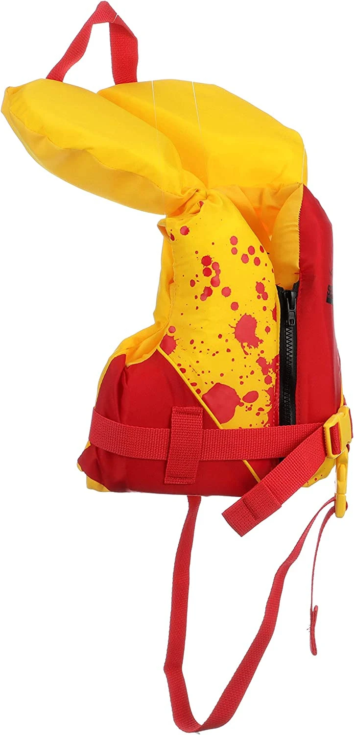 Colete salva-vidas Deluxe Bebé Vermelho/Amarelo -16.5Kg
