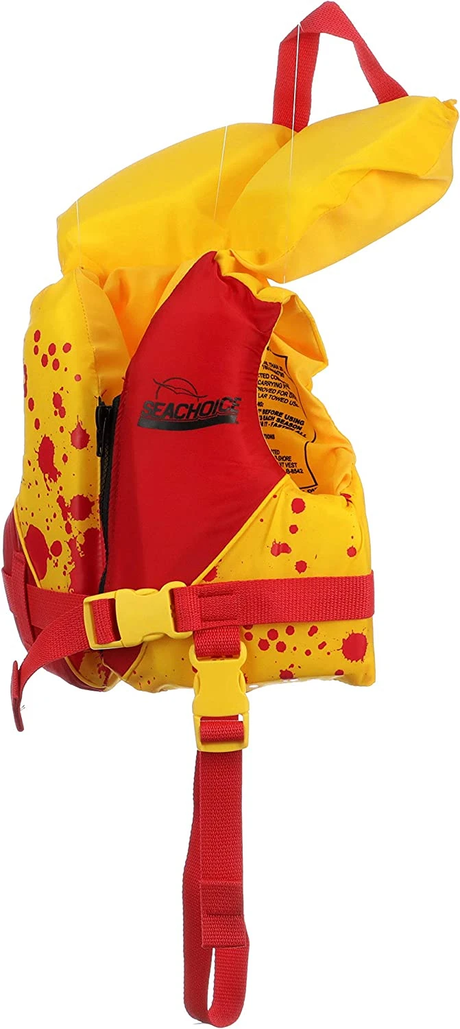 Colete salva-vidas Deluxe Bebé Vermelho/Amarelo -16.5Kg