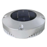 Ventilador solar, diam. 20cm, inox