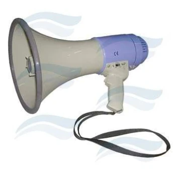 Megafone grande com sirene