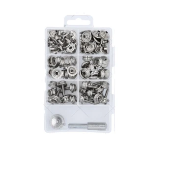 Kit Botões / molas para toldo lona em inox