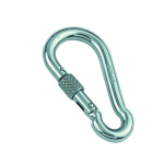 Mosquetão aço inox sem olhal e trava segurança 10x100mm 1700kg