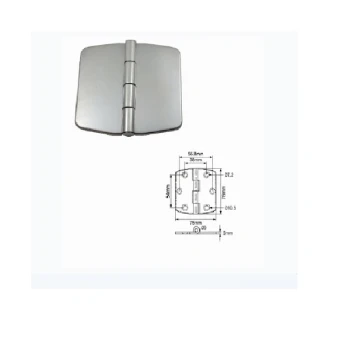 Dobradiça inox 75x70mm