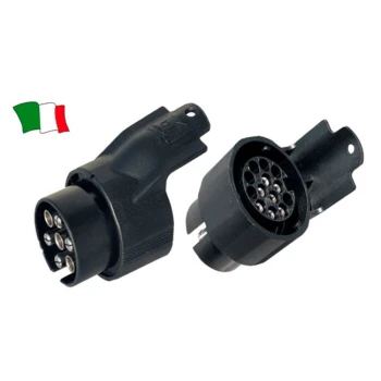 Adaptador reboques 12V, 7 pinos carro/ 13pinos atrelado