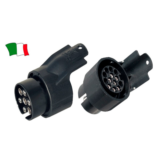 Adaptador reboques 12V, 7 pinos carro/ 13pinos atrelado Adaptador reboques 12V, 7 pinos carro/ 13pinos atrelado
