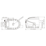 Bomba de porão automática 750GPH 12V