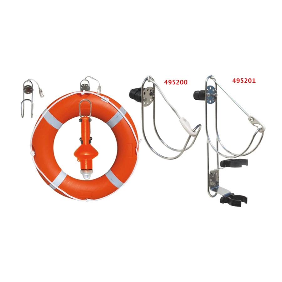 Suporte de Boia em Aço com Suporte de Luz Suporte de Boia em Aço com Suporte de Luz