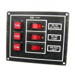 Quadro Elétrico - 3 Interruptores, 12V