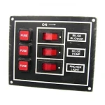 Quadro Elétrico - 3 Interruptores, 12V