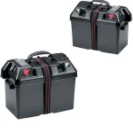 Caixa de Transporte de Bateria - 1 Tomadas 12V - 2 USB -Indicador de Bateria