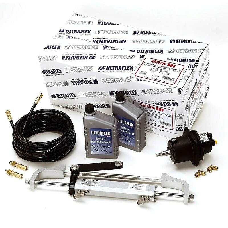 Conjunto de Direção Hidráulica ULTRAFLEX para Motores de POPA até 115 HP Conjunto de Direção Hidráulica ULTRAFLEX para Motores de POPA até 115 HP