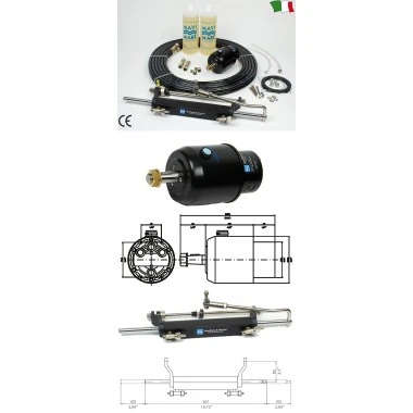 Conjunto de Direção Hidráulica ULTRAFLEX para Motores de POPA até 115 HP Conjunto de Direção Hidráulica ULTRAFLEX para Motores de POPA até 115 HP