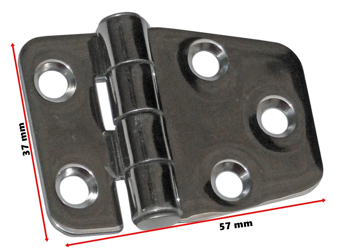 Dobradiça Inox 37x57mm