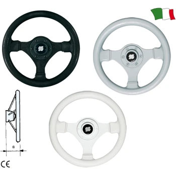 Volante - 3 Raios Termoplástico - D.28cm