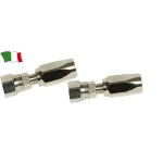 Kit de 2 conexões de latão cromado