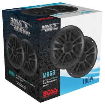 Colunas de 2 vias 180W Boss Marine pretas