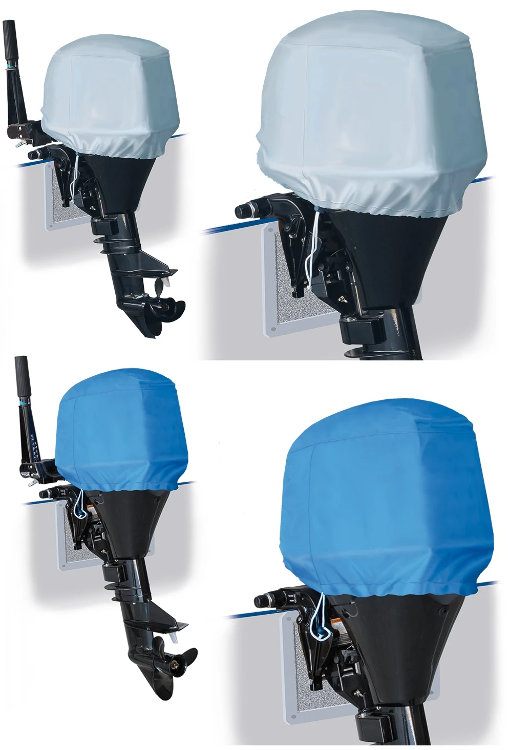 Capa p/ Cabeça Motor Fora de Bordo - 600 Deniers - Azul