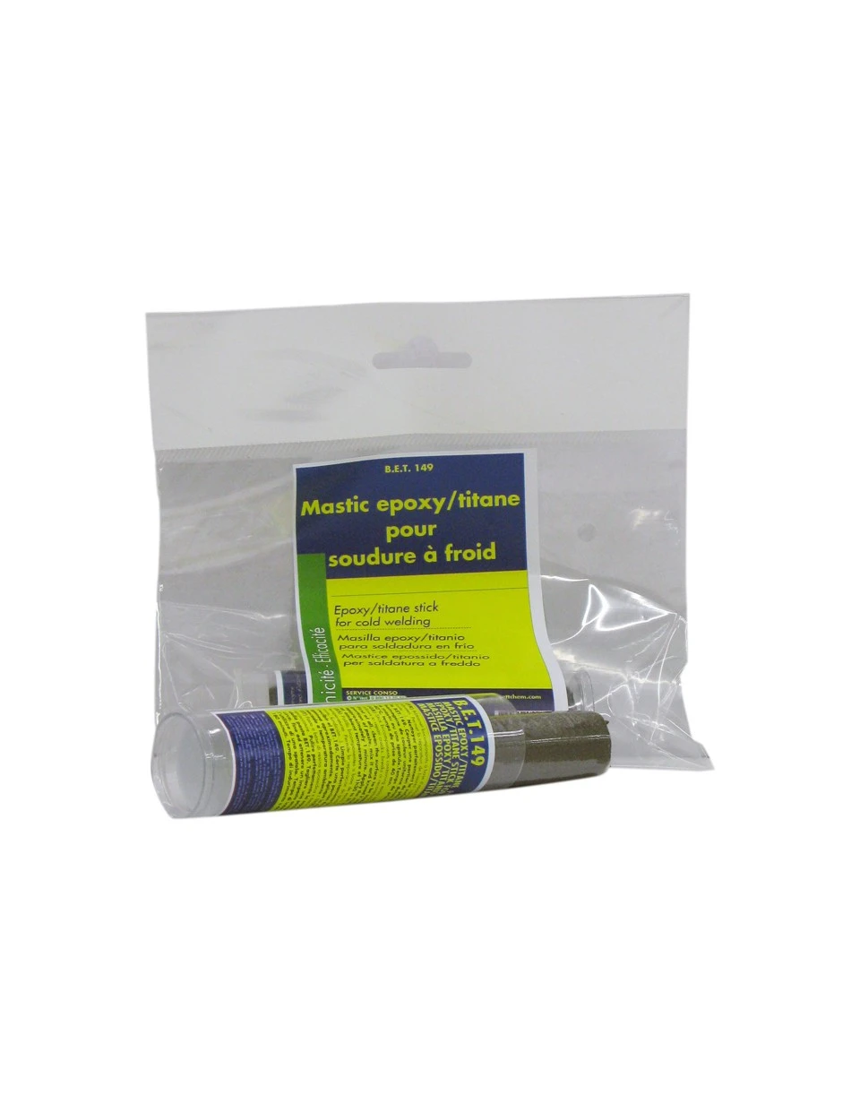295M - BET149 - Vara p/soldar metais a frio epoxy-titânio 295M - BET149 - Vara p/soldar metais a frio epoxy-titânio