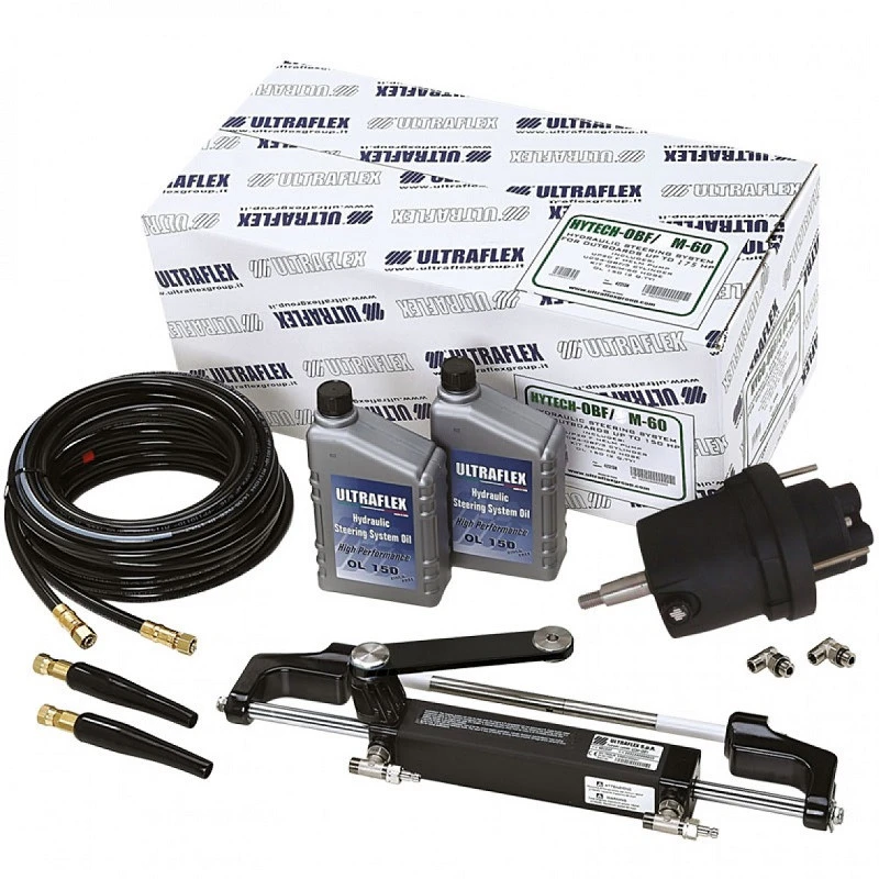 Conjunto de Direção Hidráulica ULTRAFLEX HYTECH para Motores de POPA até 175 HP Conjunto de Direção Hidráulica ULTRAFLEX HYTECH para Motores de POPA até 175 HP