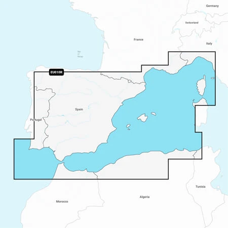 Carta Navionics - Espanha e Costa Mediterrânea - NAEU010R Carta Navionics - Espanha e Costa Mediterrânea - NAEU010R