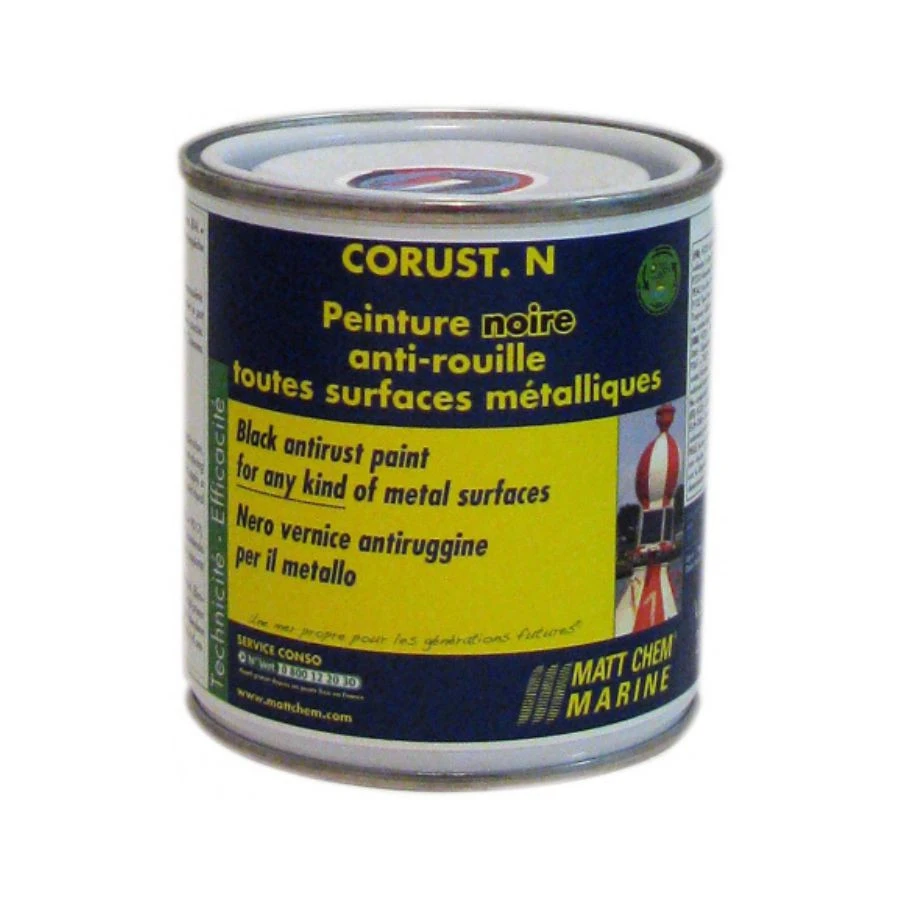 203M - CORUST N - Tinta Preta antiferrugem - 250ml 203M - CORUST N - Tinta Preta antiferrugem - 250ml
