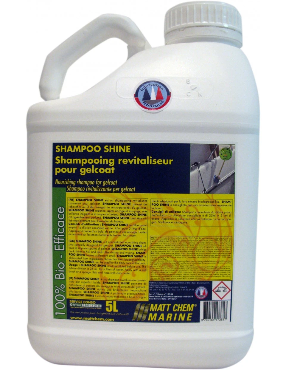 256M - SHAMPOO SHINE - Champô revitalizador p/casco e convés