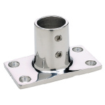 Terminal Retangular para Corrimão 90° - Inox Polido