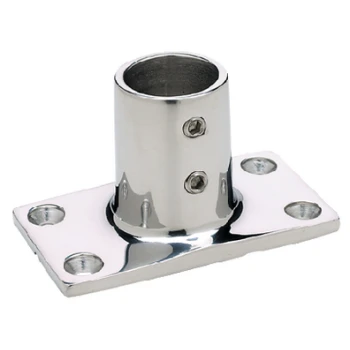 Terminal Retangular para Corrimão 90° - Inox Polido