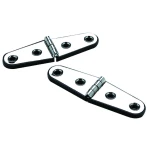 Dobradiça Fina Inox - 102mm x 27mm
