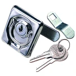 Fechadura em Inox c/ Chave- 54x49mm